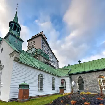 The historic church of the Monastère des Augustines museum and hotel, Québec City, Québec, Canada