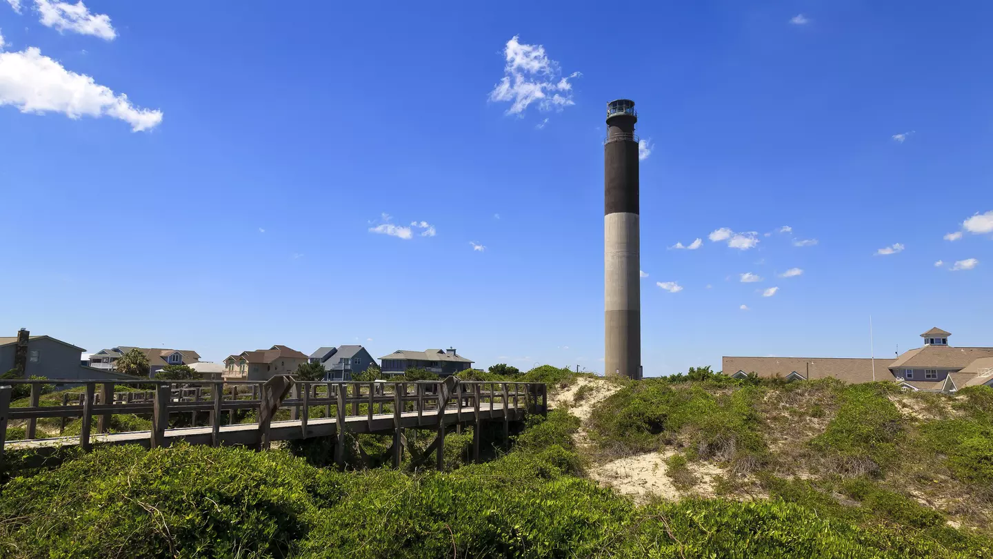 Oak Island Lighthouse in Caswell Beach