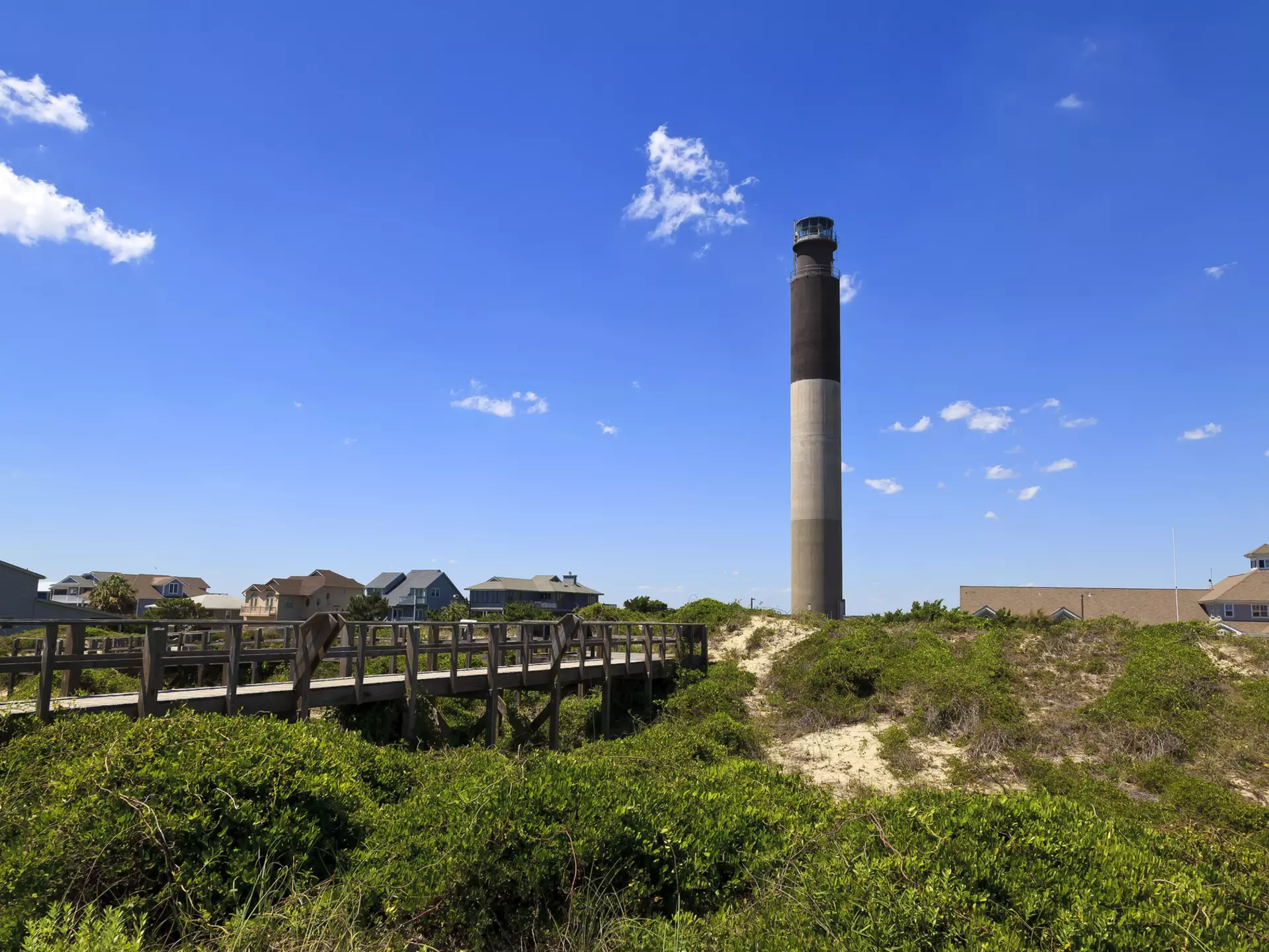 Oak Island Lighthouse in Caswell Beach