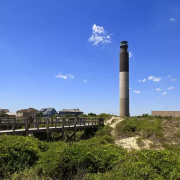 Oak Island Lighthouse in Caswell Beach