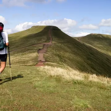 The hike up Pen-y-Fan is one of Wales' loveliest walks. Paul Maguire/Shutterstock