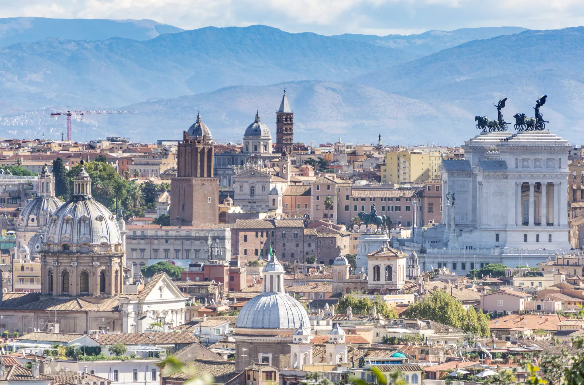The view from Janiculum Hill (Gianicolo hill) in Rome