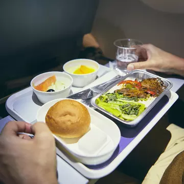 The best of what you can hope for when it comes to airplane food