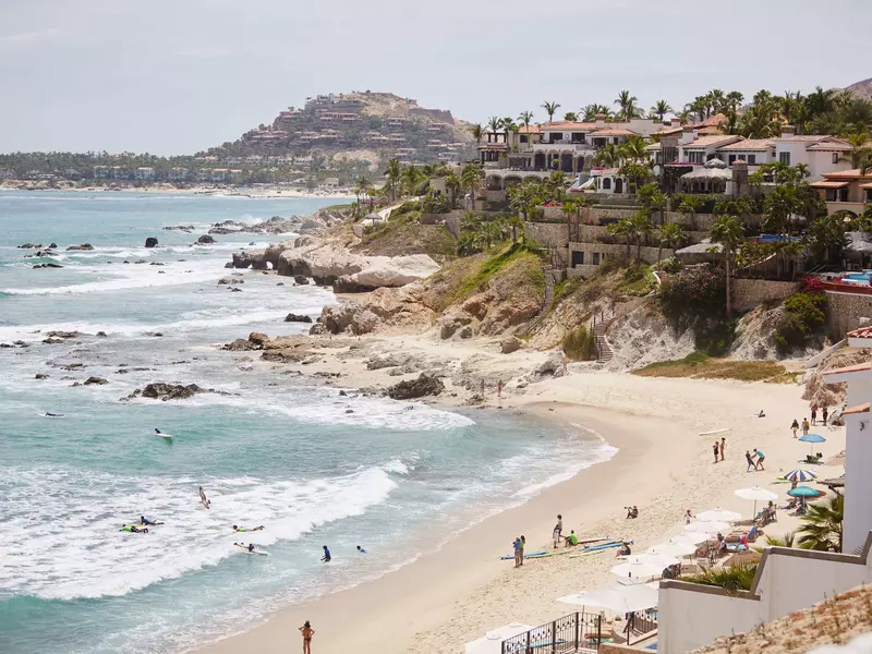 A view from the hilltop with ocean view