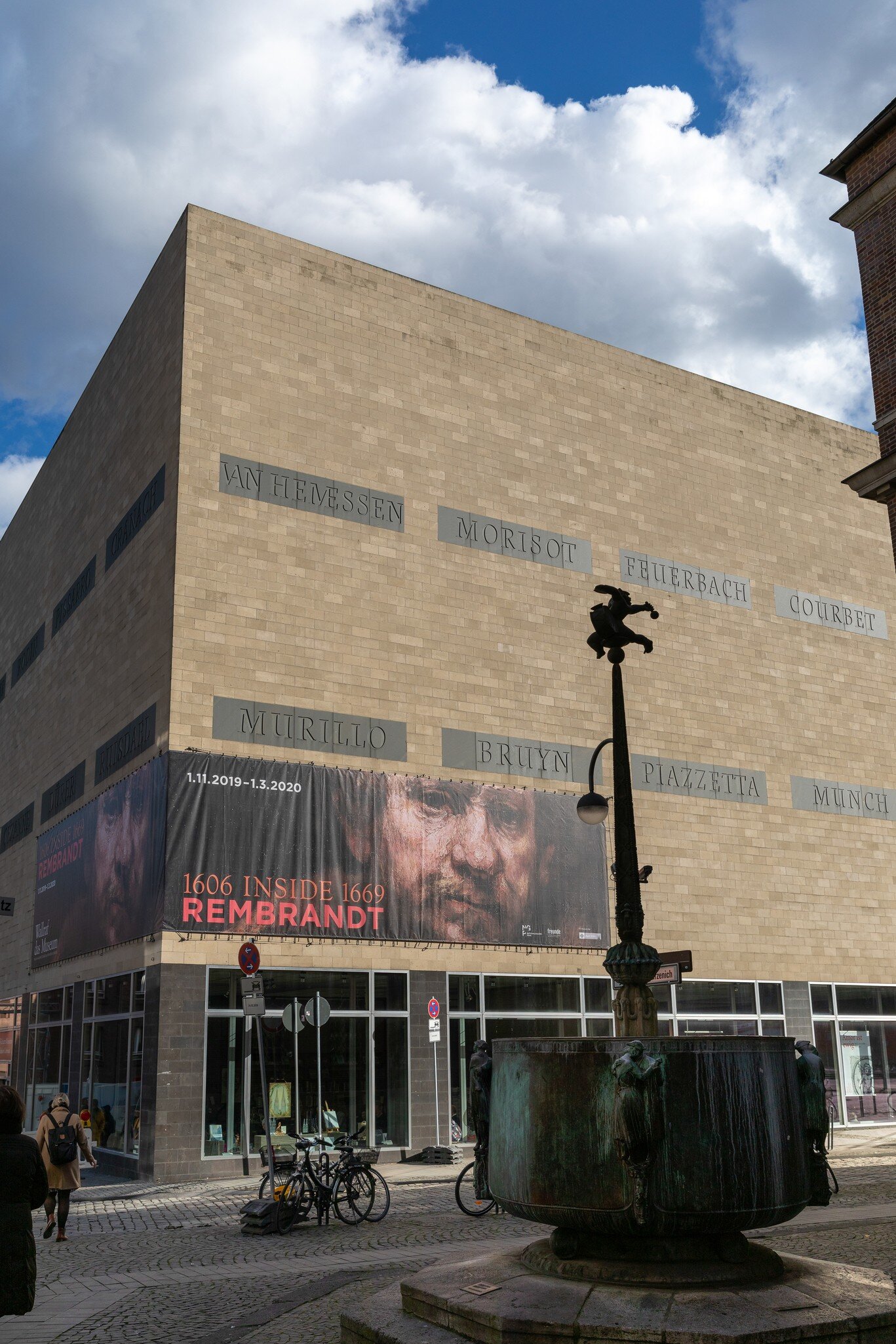 The entrance to the Wallraf-Richartz Museum in Cologne, Germany.