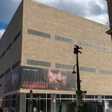 The entrance to the Wallraf-Richartz Museum in Cologne, Germany.