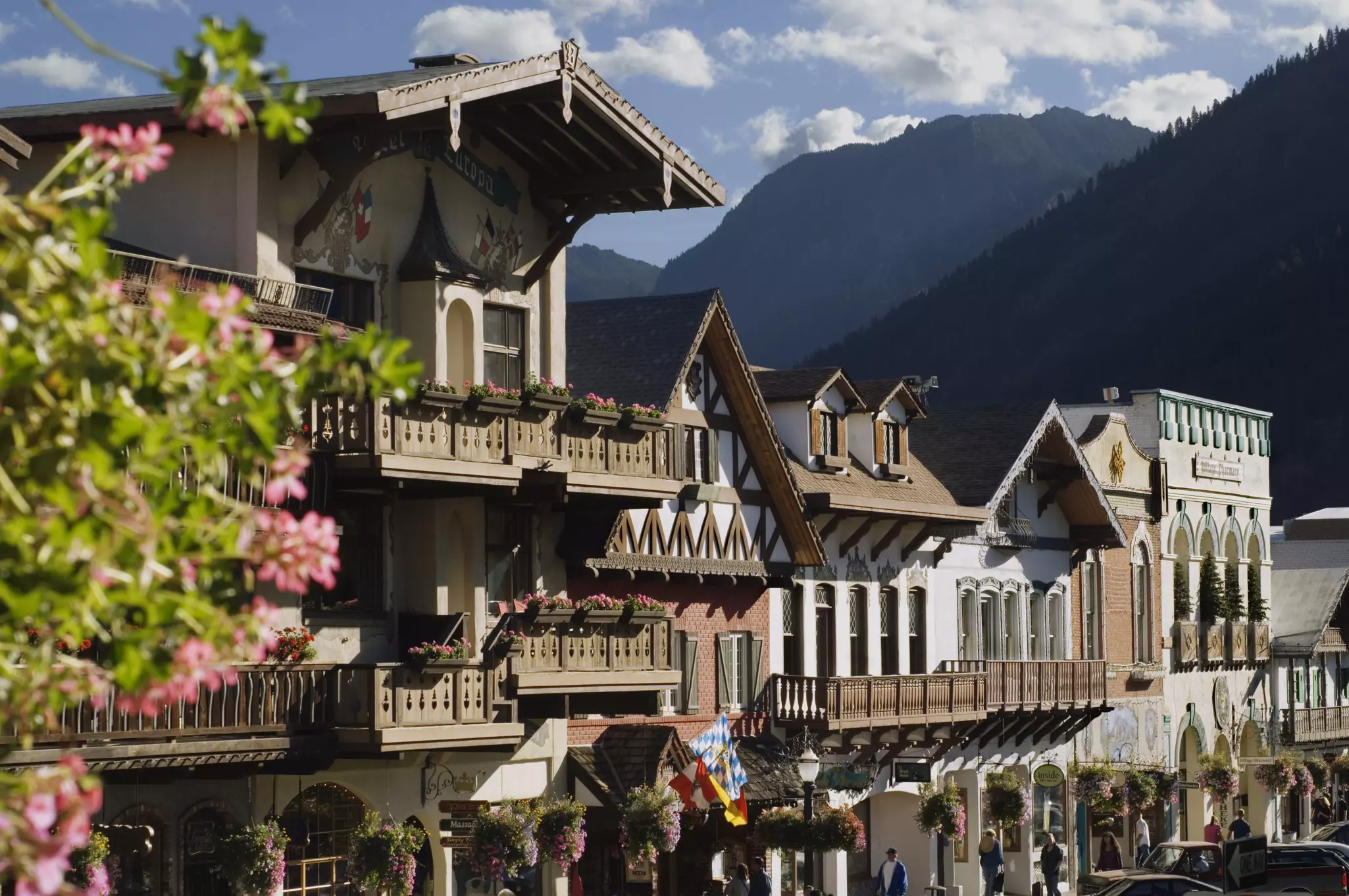 Leavenworth's Bavarian village has the Cascade Mountains as an Alps-style backdrop © Connie Coleman / Getty Images