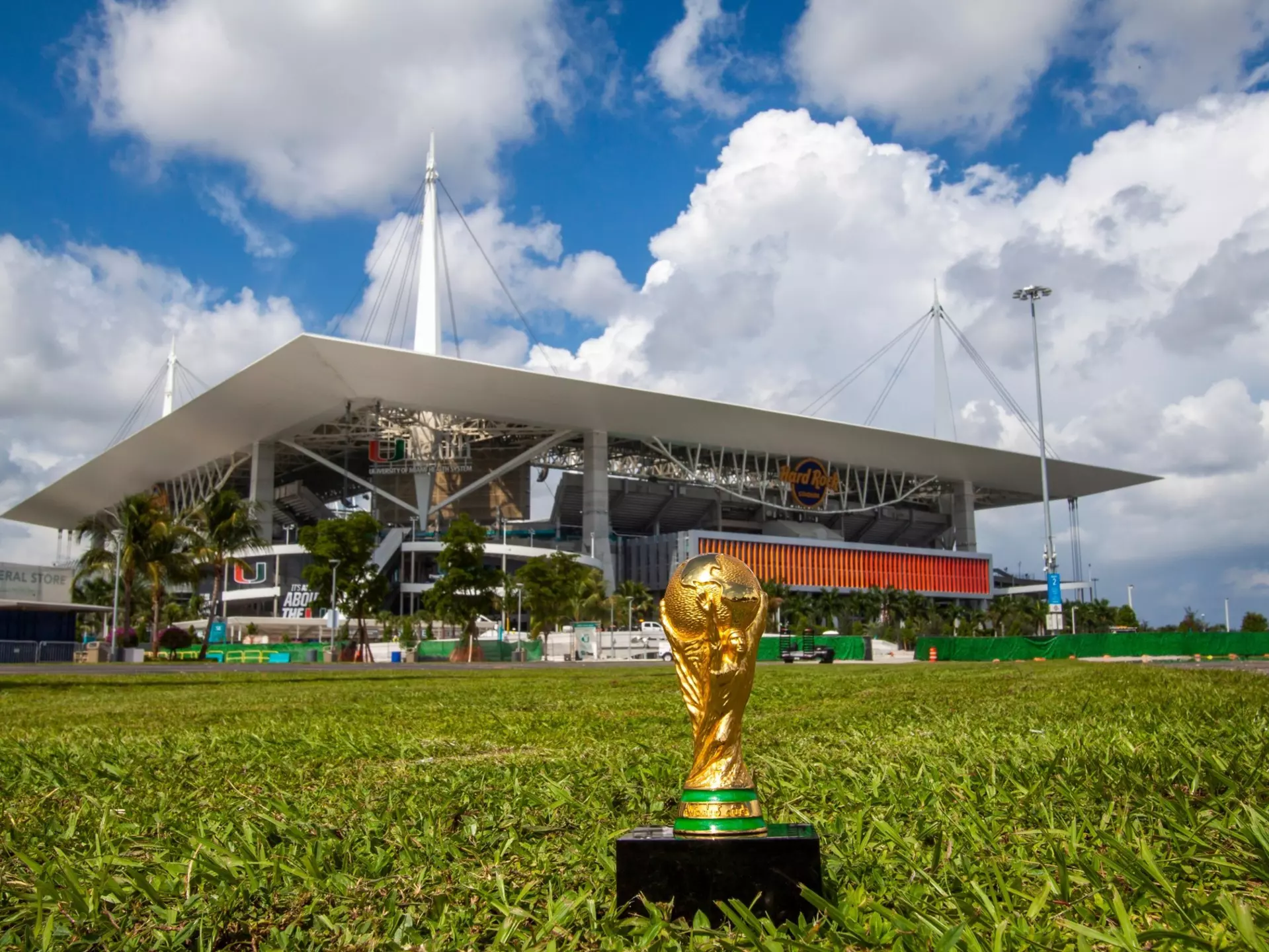 Miami's Hard Rock Stadium, one of the host venues for the FIFA World Cup 2026. Paparacy/Shutterstock