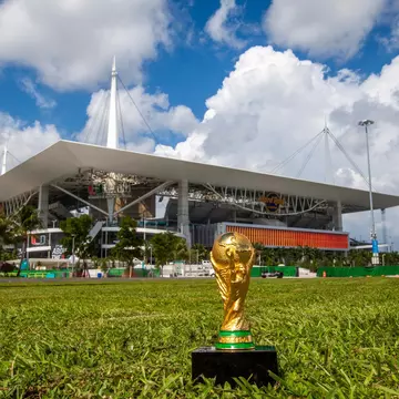 Miami's Hard Rock Stadium, one of the host venues for the FIFA World Cup 2026. Paparacy/Shutterstock