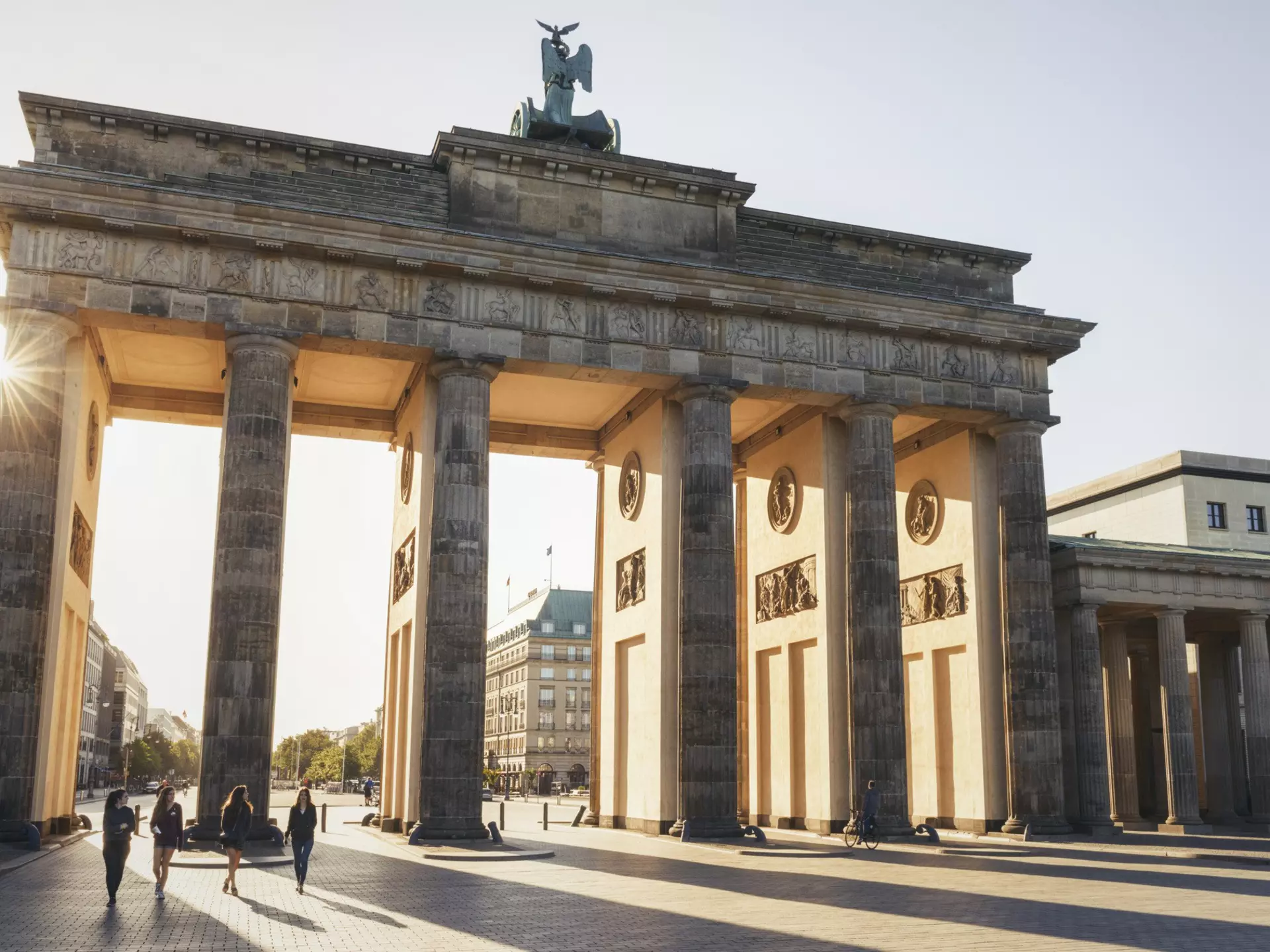 Lonely Planet Traveller Magazine, Issue 109, January 2018, Germany, Eastern Germany
Looking east along Unter den Linden through the Brandenburg Gate.
