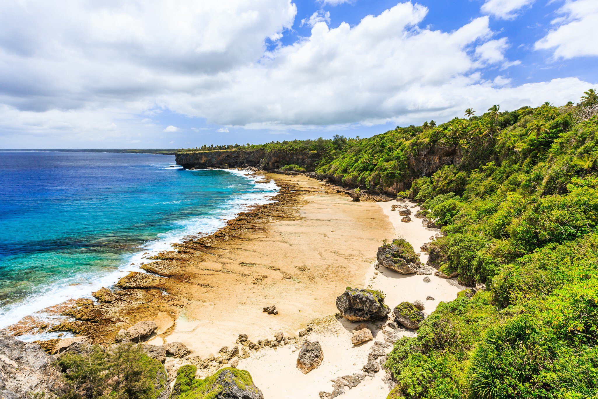 Nuku'alofa, Tonga. Rugged shores of Nuku'alofa, Tonga.