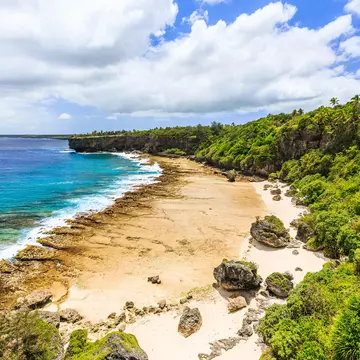 Nuku'alofa, Tonga. Rugged shores of Nuku'alofa, Tonga.
