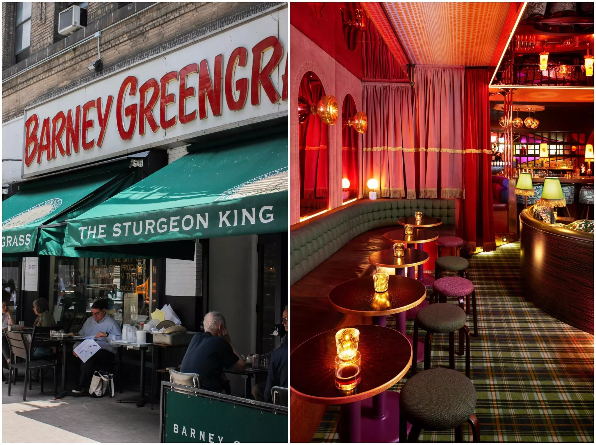 Left, Barney Greengrass. Right, HiLot.