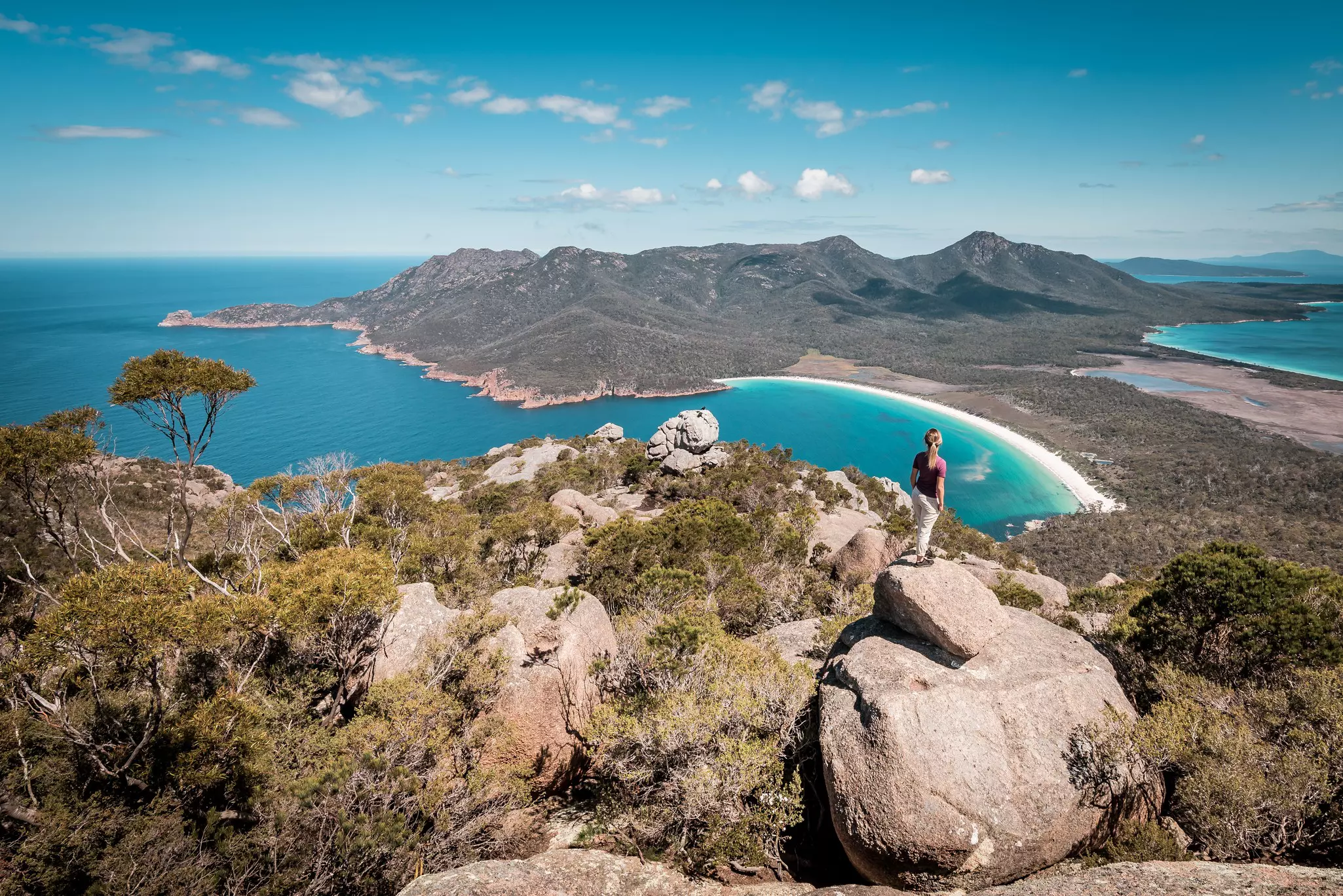 Tasmania's Wineglass Bay is reachable on a hike or a cruise straight to the beach © Tom Jastram / Shutterstock