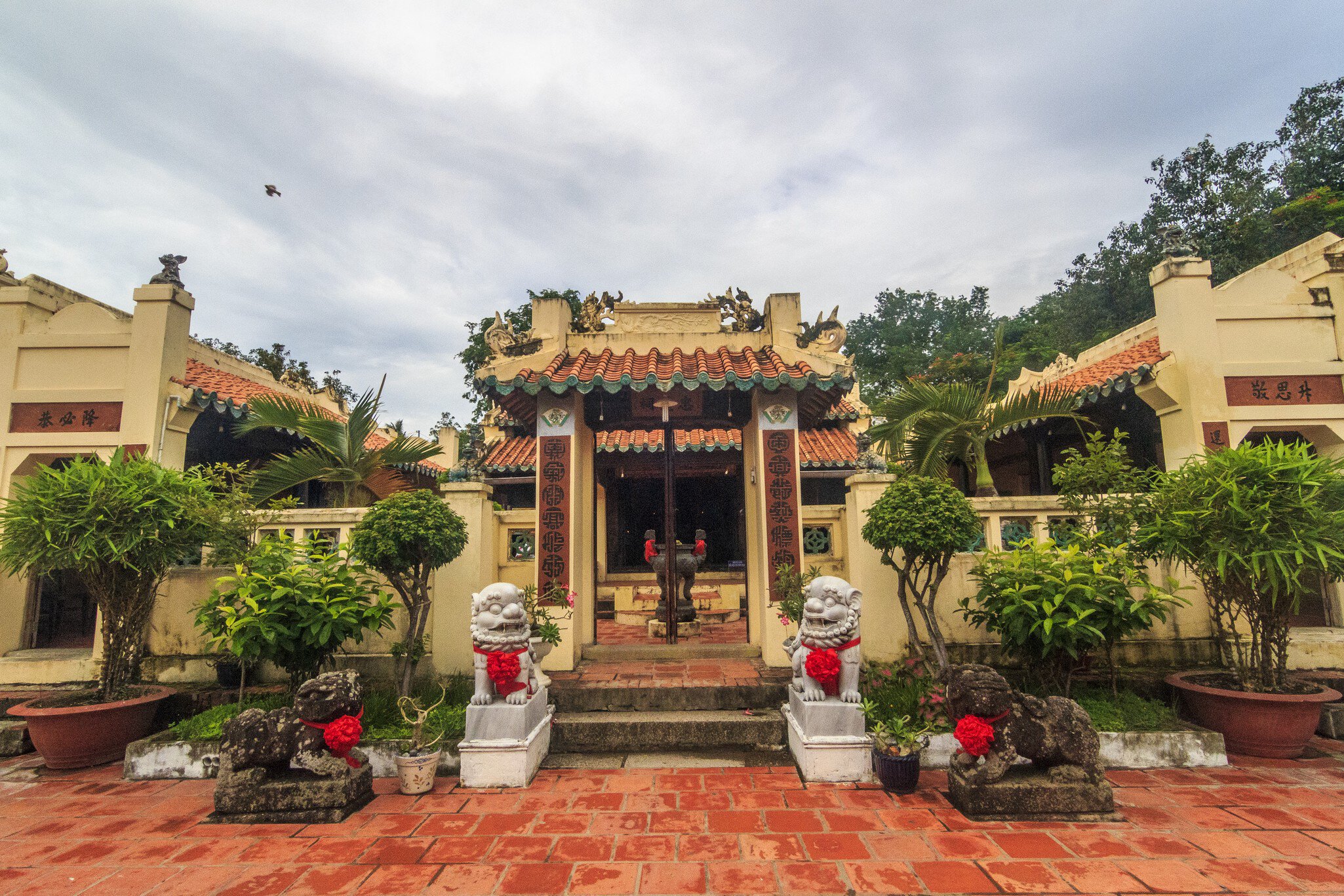 View of the Mac Cuu Family Tombs in Ha Tien, Vietnam.