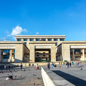 BOGOTA, COLOMBIA - APRIL 21: Activity in Plaza de Bolivar and the Colombian Supreme Court in Bogota, Colombia on April 21, 2016, License Type: media, Download Time: 2025-05-22T13:23:23.000Z, User: lonelyplanetmedia, Editorial: true, purchase_order: 65050 - Digital Destinations and Articles, job: Global Publishing WIP, client: Global Publishing WIP, other: Pia Peterson Haggarty // SS Comp Ingestion