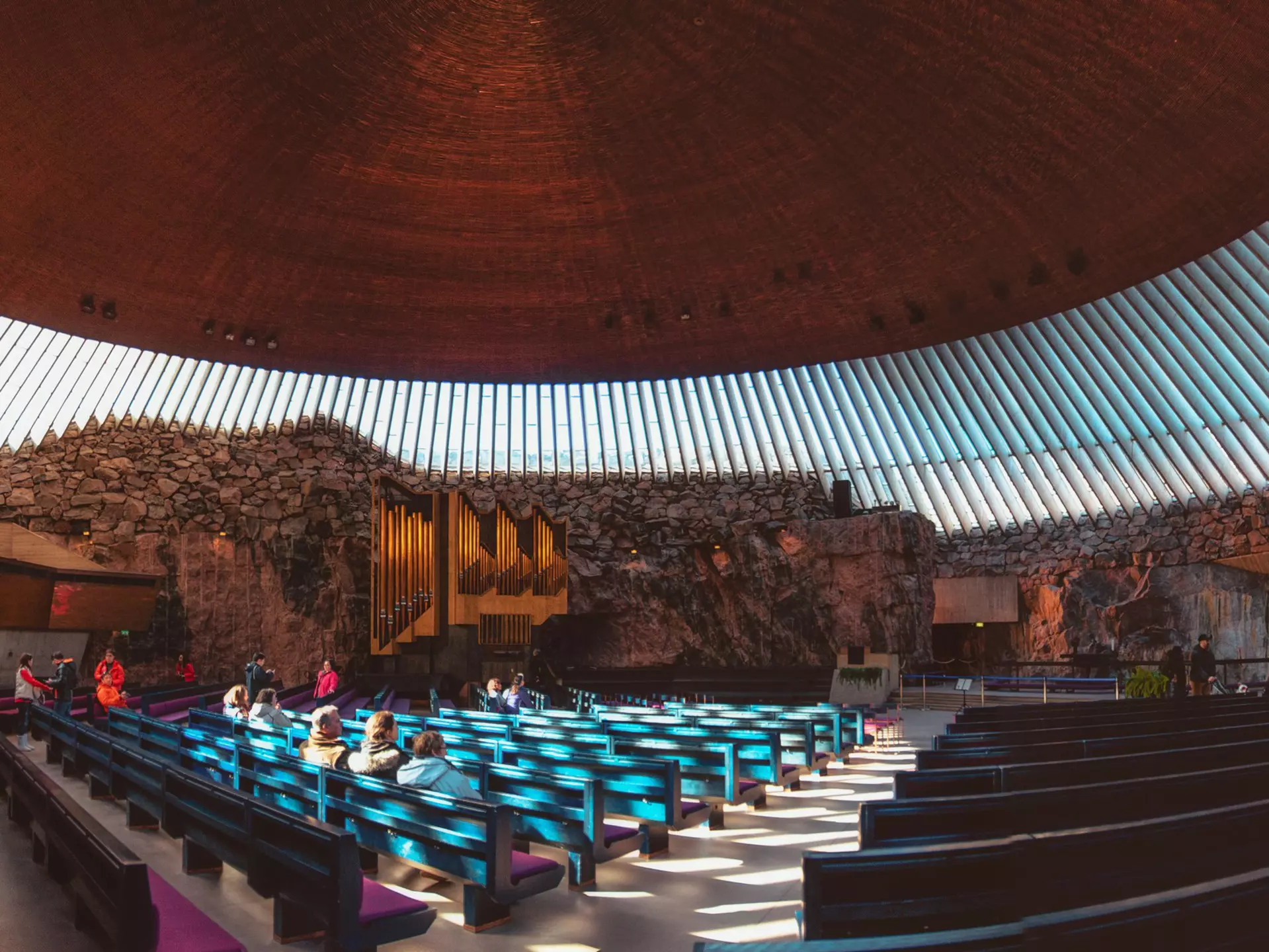 Temppeliaukion Kirkko (also called the Rock Church). Andrei Bortnikau/Shutterstock