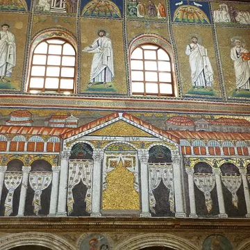 Interior of the Basilica of St Apollinare Nuovo
481641456
Saint, Byzantine, Tourism, Building Exterior, Arcade, Basilica, Art, Mosaic, Arch, History, Ancient, New, Italian Culture, Famous Place, Italy, Europe, Church, Apollinare, emilia, Ravenna, ...