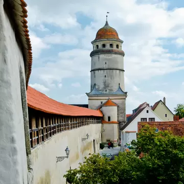 The city walls in Nordlingen, Germany.