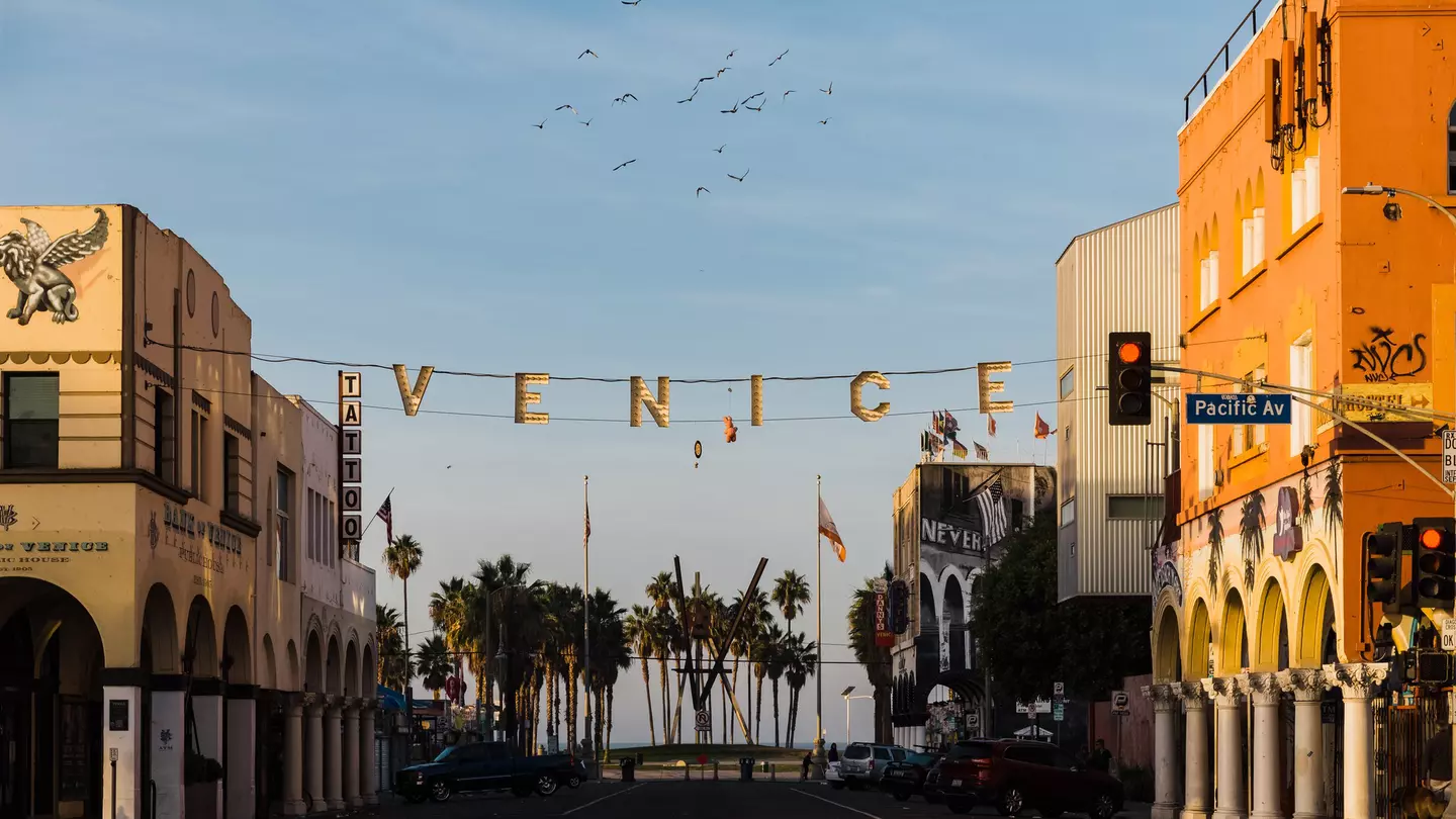 Quiet morning at Venice Beach in Los Angeles, California.