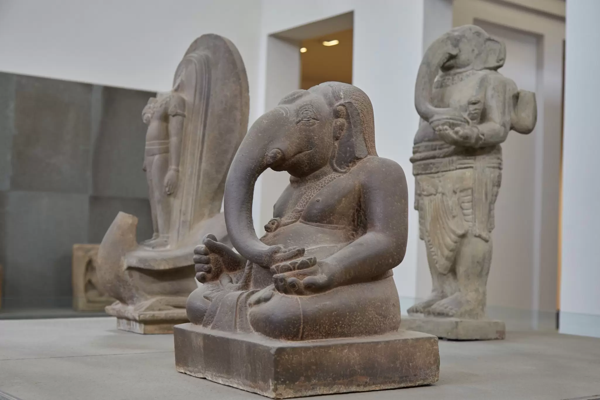 Sculptures on display in the Cham Museum in Da Nang.