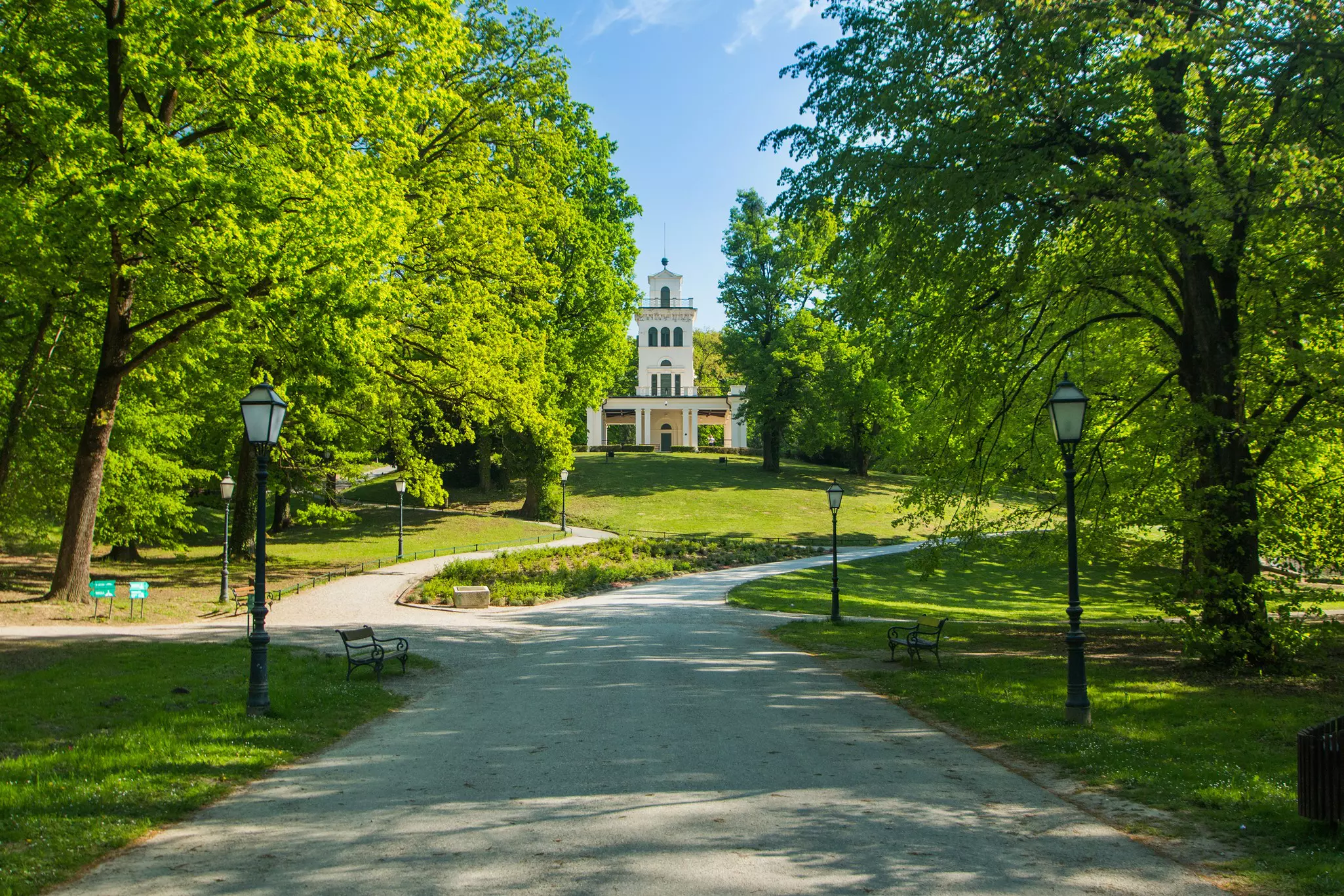 Pavilion in Maksimir, a popular park in Zagreb, Croatia.