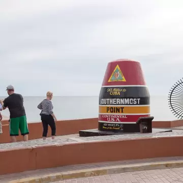 January 17, 2018: Southernmost point in continental. 90 miles to Cuba. Home of the Sunset. Key West. Florida. USA.