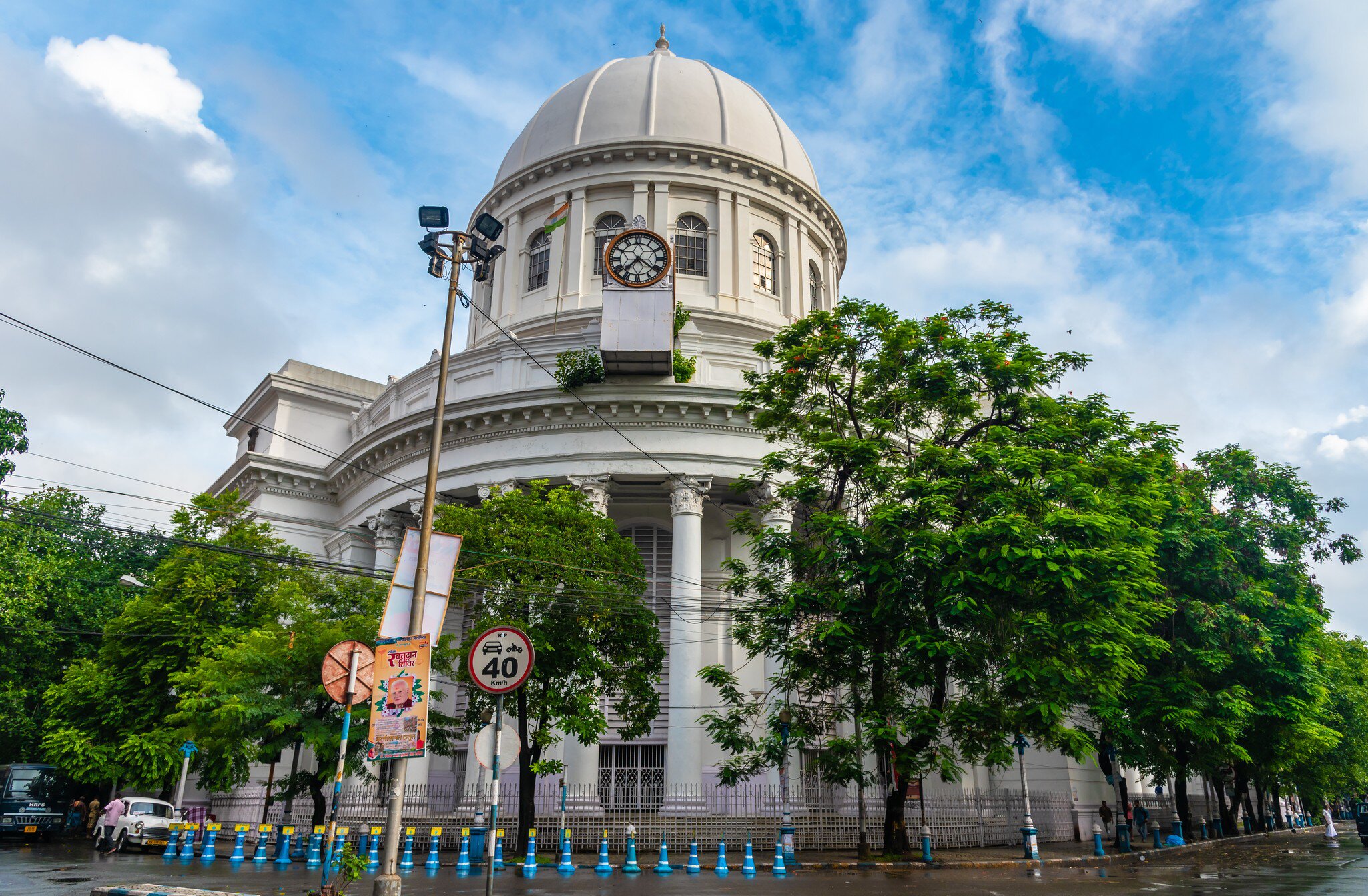 The exterior of The General Post Office, Kolkata, West Bengal. 