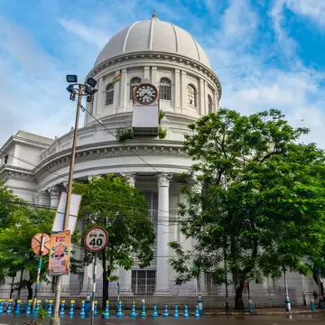 The exterior of The General Post Office, Kolkata, West Bengal. 