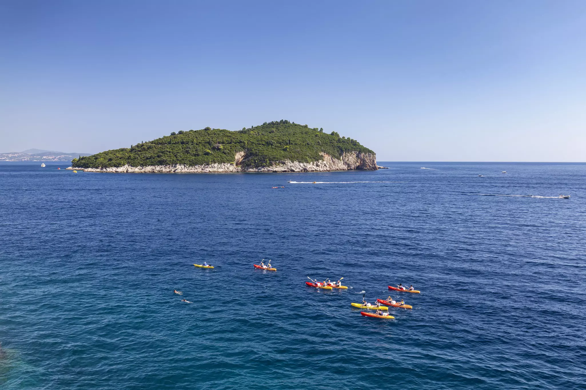 Paddling to Lokrum Island from Dubrovnik. Danaan Andrew-Pacleb/Getty Images