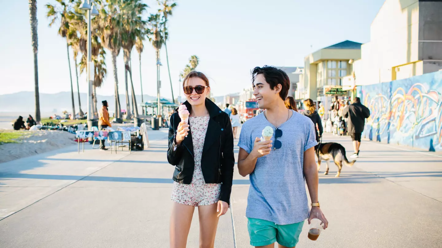 You never know what you'll see on the Venice Beach boardwalk. Tanveer Badal / Getty Images