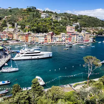 The small harbour at Portofino is a very exclusive spot to dock your yacht. Bim / Getty Images