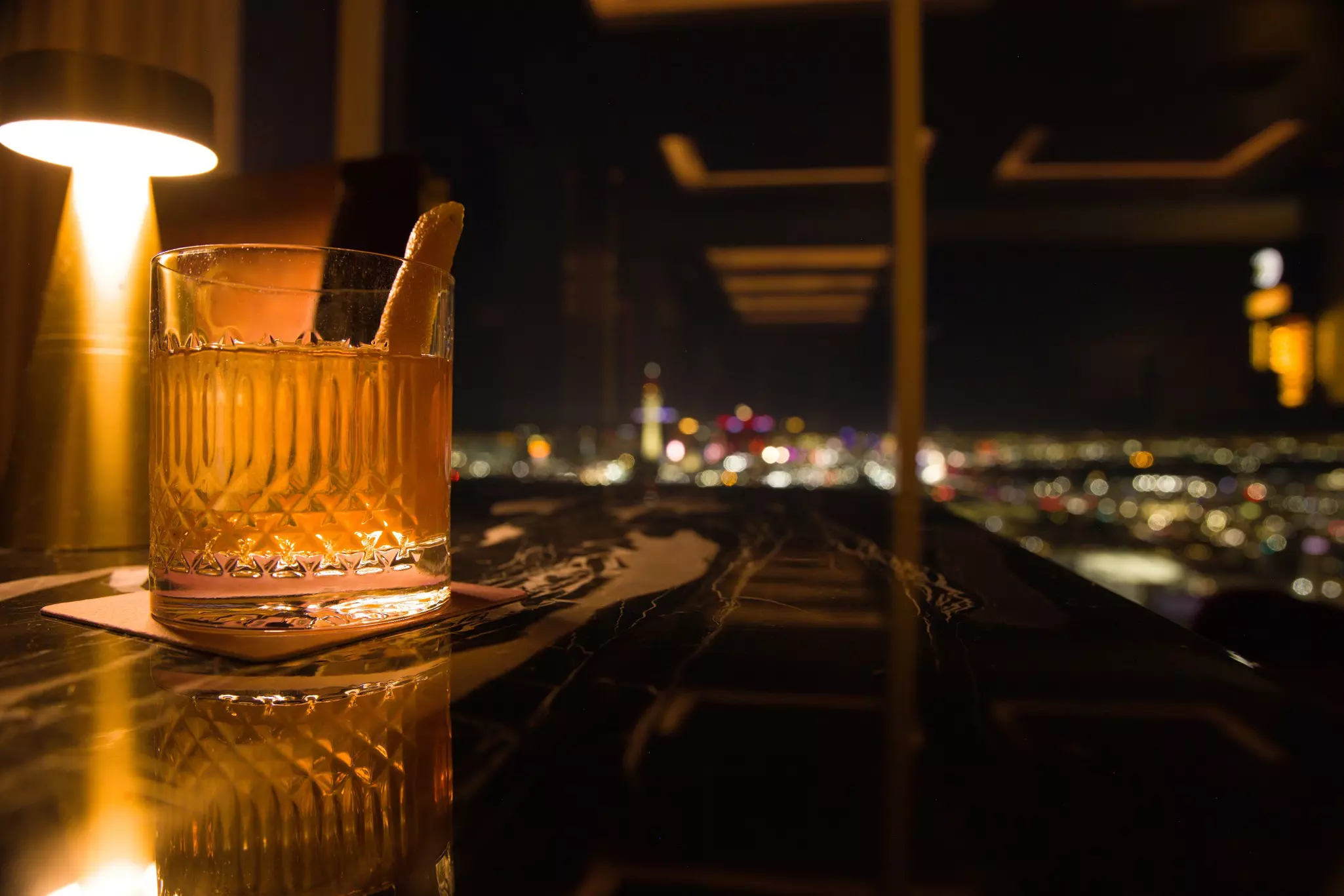Cocktail with a View in Las Vegas, NV