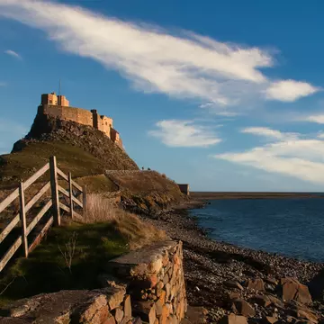 Lindisfarne Castle on the Northumberland coast, England. Michael Conrad/Shutterstock