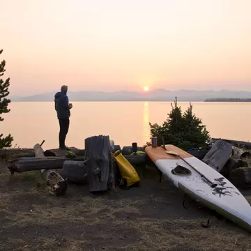 Morning sunrise at Yellowstone National Park