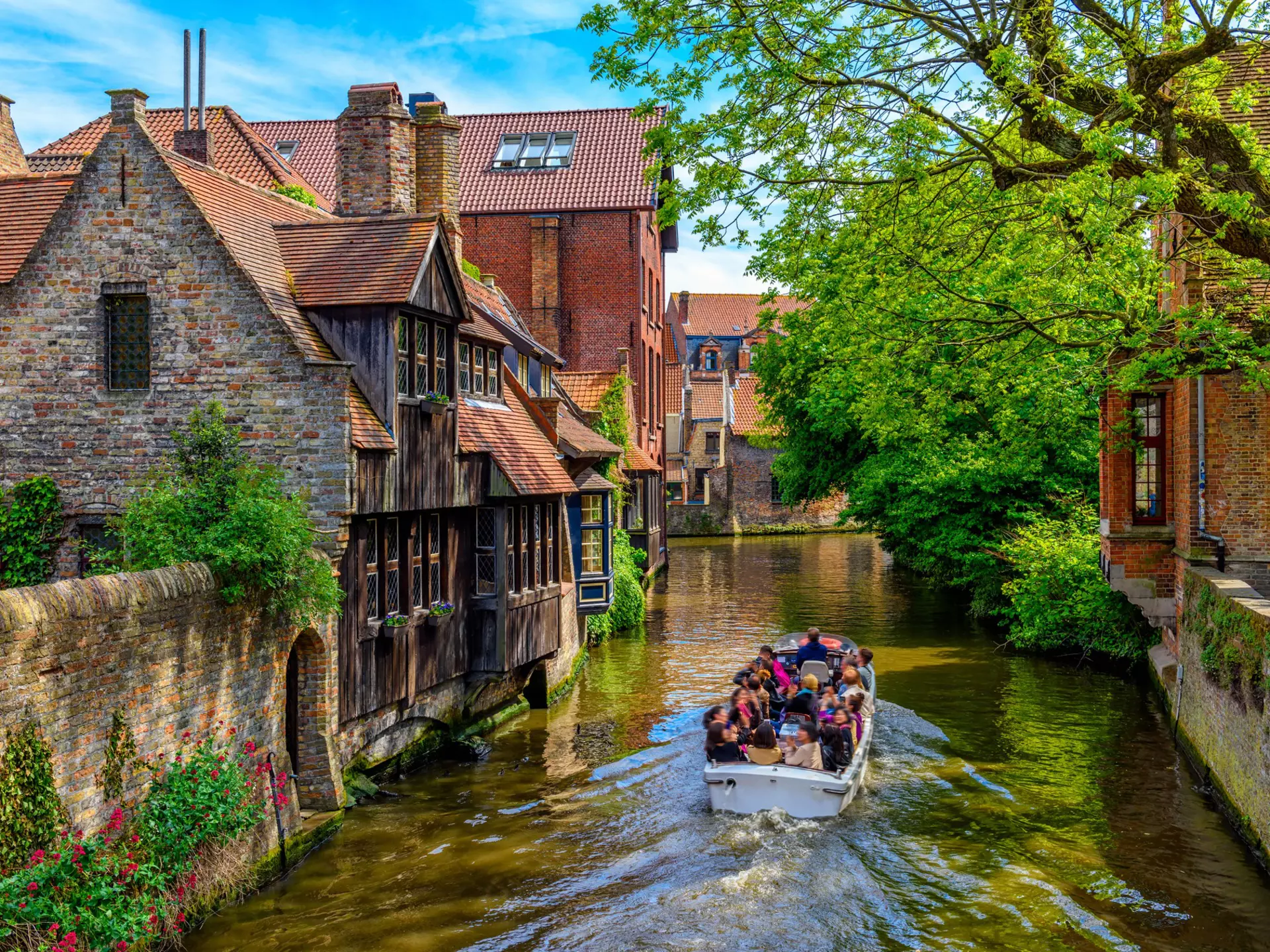 A canal in Bruges, in West Flanders province of Belgium. Shutterstock