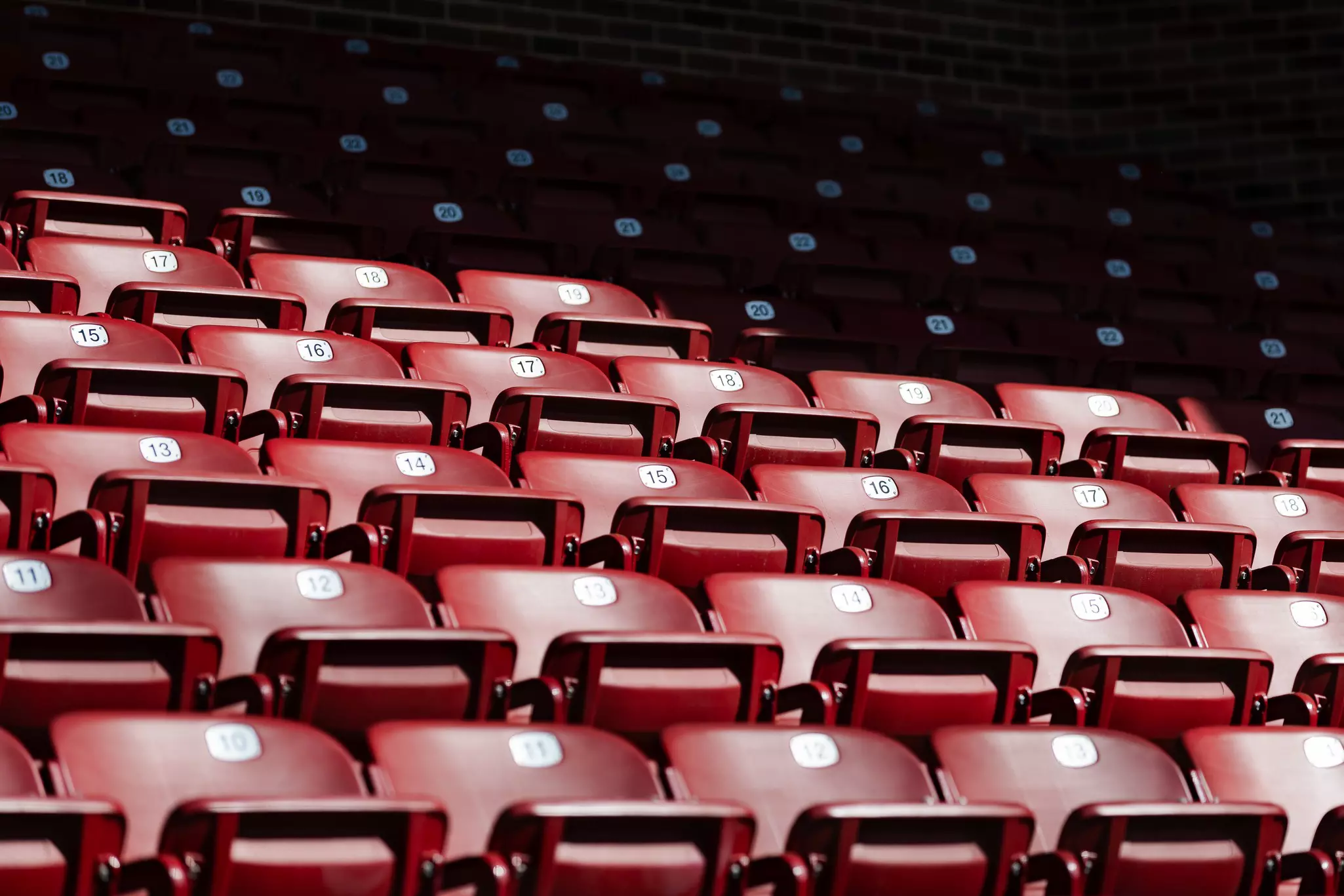 The seats at Love Field in Norman, Oklahoma