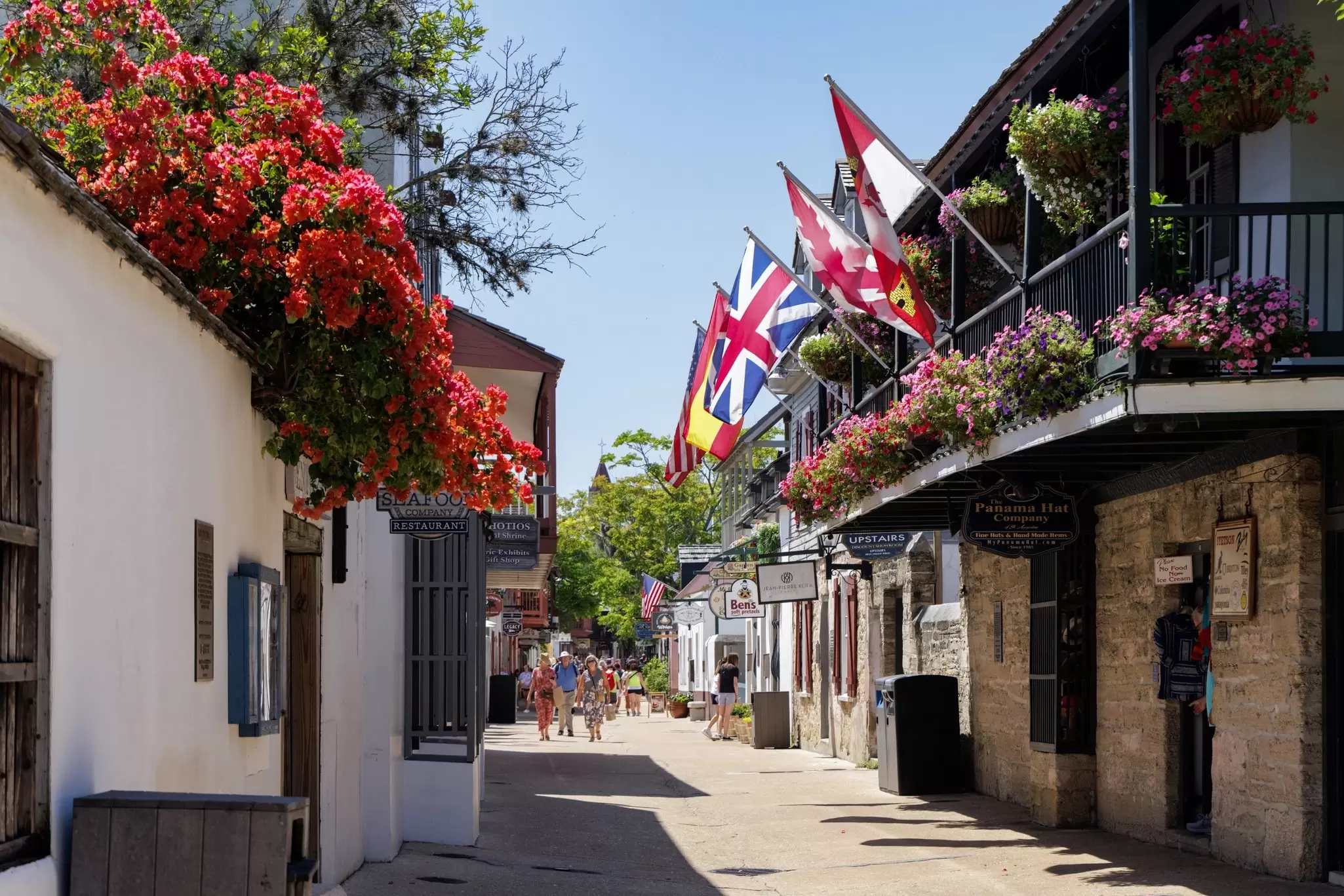 George St, in the center of historic St Augustine, Florida. blubird/Shutterstock