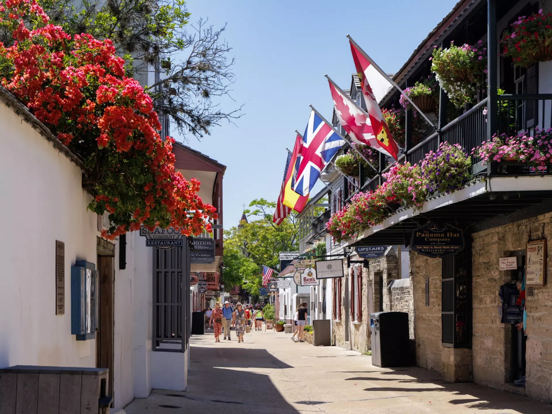George St, in the center of historic St Augustine, Florida. blubird/Shutterstock