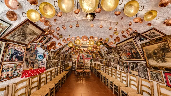 Distinctive tavern interior of the Zambra Maria La Canastera Museum