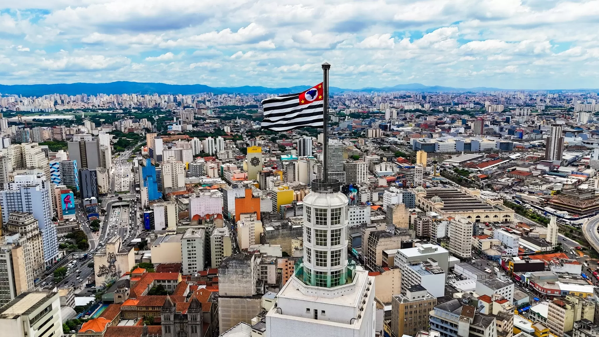 View of Farol Santander and the São Paulo skyline. rafaelnlins/Shutterstock
