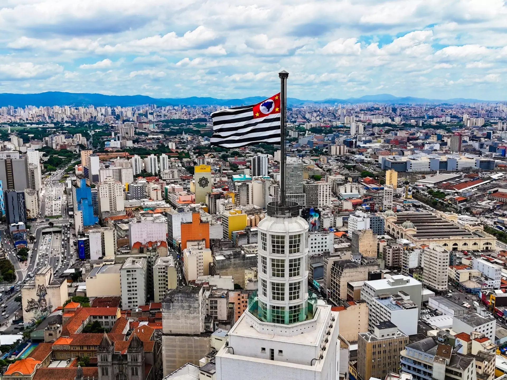 View of Farol Santander and the São Paulo skyline. rafaelnlins/Shutterstock