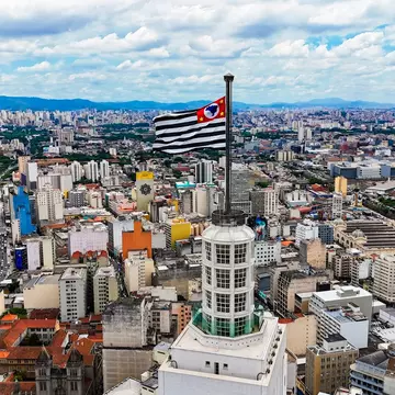 View of Farol Santander and the São Paulo skyline. rafaelnlins/Shutterstock