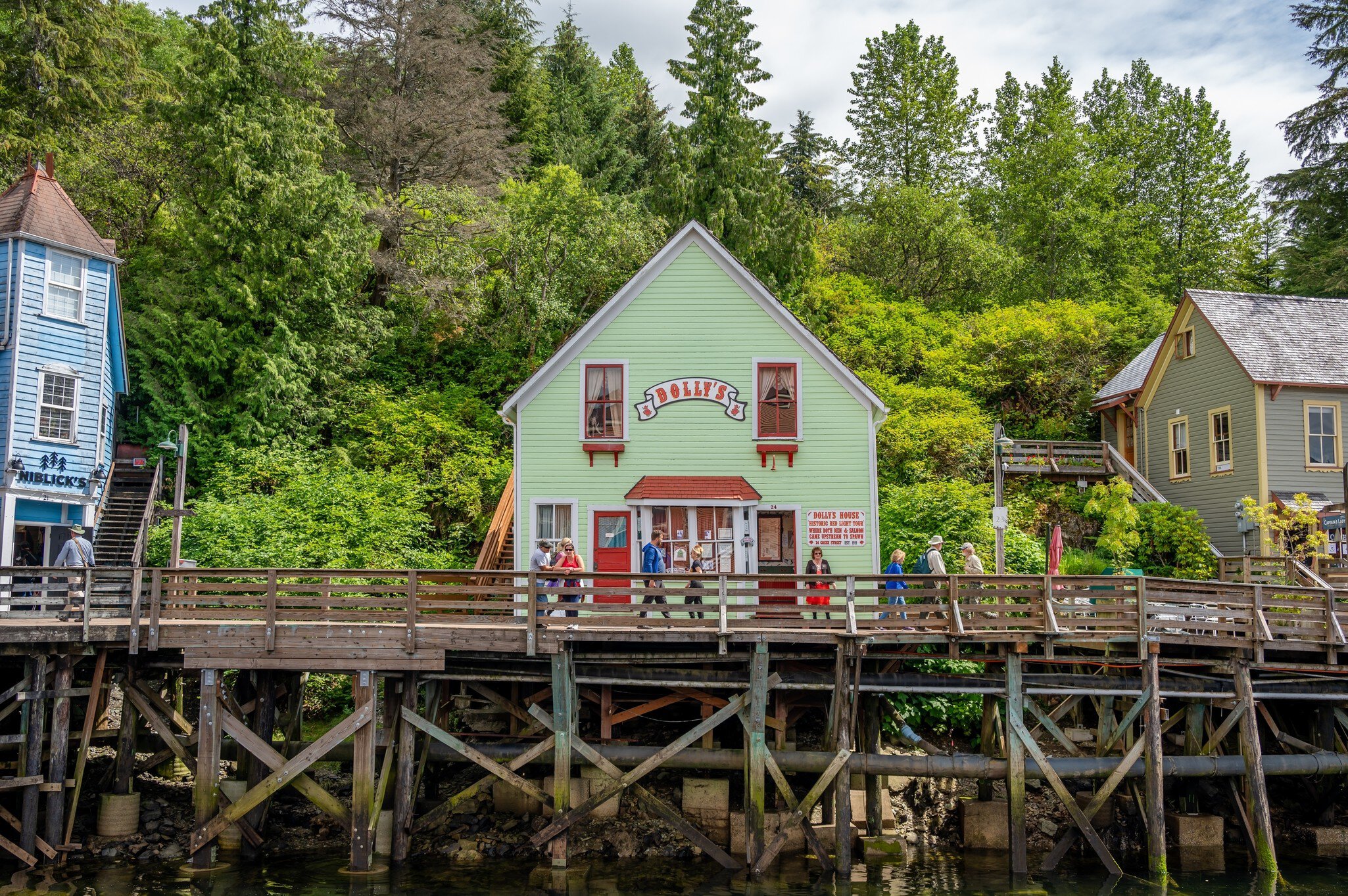 Ketchikan, Alaska - July 29, 2022: Famous Creek Street national historic site in the heart of Kethickan., License Type: media, Download Time: 2026-07-20T19:18:33.000Z, User: LP_NZhan, Editorial: true, purchase_order: 65050 - Digital Destinations and Articles, job: App Content, client: Lonely Planet App, other: Nadine Zhan 