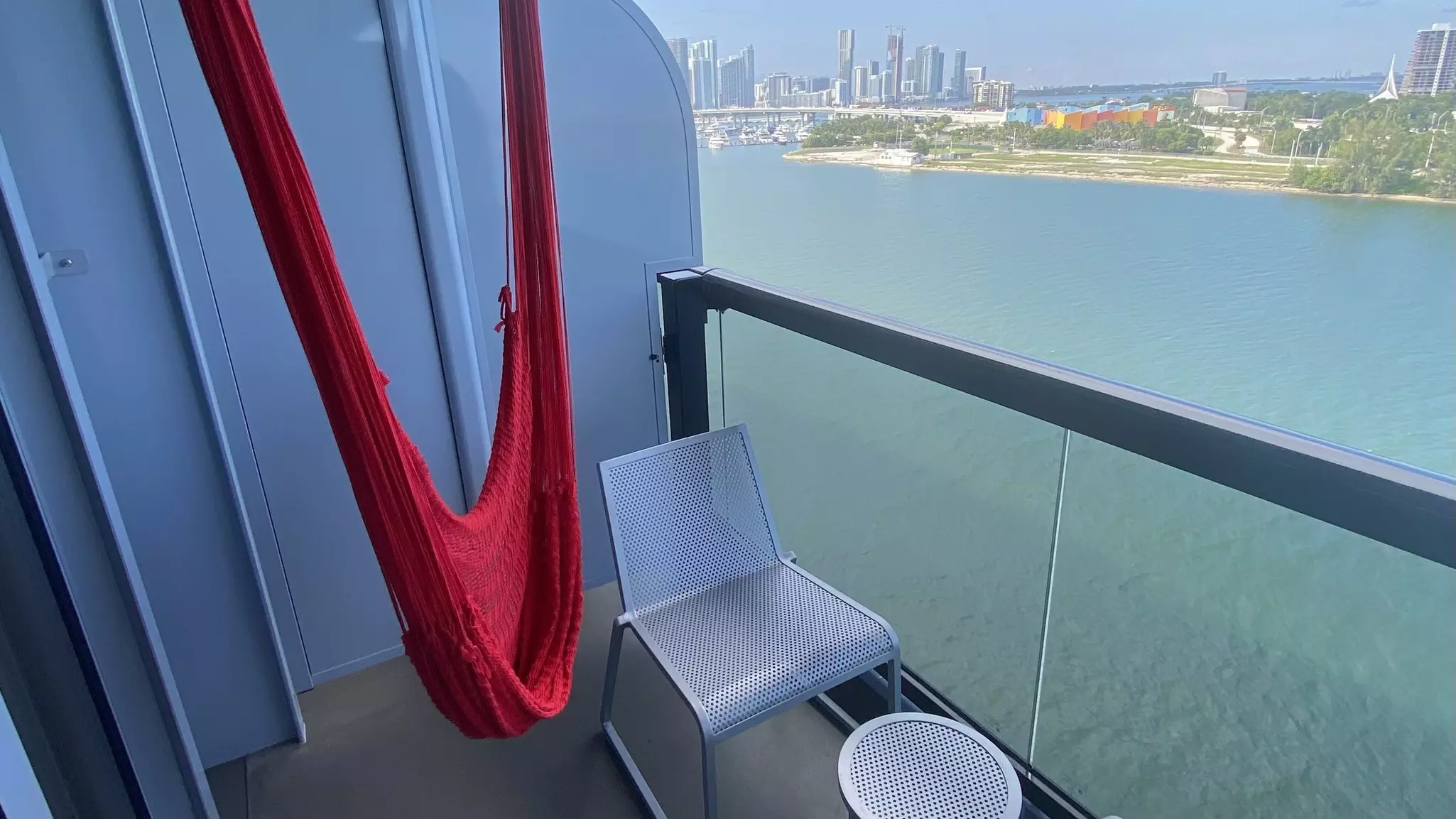 The sea terrace cabins included a hammock on each balcony..jpg