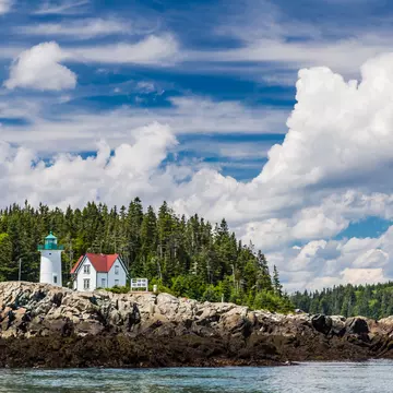 Little River Light on Little River Island.
997554720
Rock, Color Image, Nature, Landscape - Scenery, Rock - Object, Water, Sky, Beach, Day, Photography, USA, Scenics - Nature, Travel Destinations, Horizontal, Cloud - Sky, Sea, Tree, No People, Outdoors, Tranquil Scene