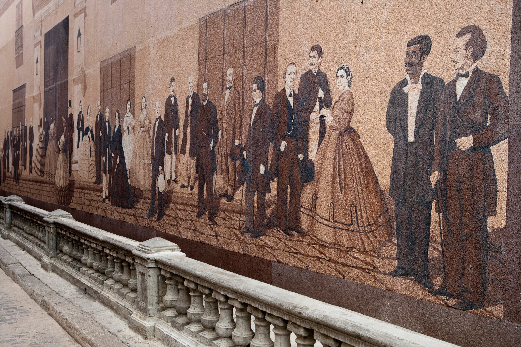 Calle Mercaderes wall mural.