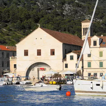 Hvar, Croatia - Jun 25, 2013 : Hvar is a popular holiday resort in Croatia. Arsenal is the Hvar public theatre., License Type: media, Download Time: 2026-02-23T00:05:59.000Z, User: LP_YKhanna, Editorial: true, purchase_order: 65050 - Digital Destinations and Articles, job: LP, client: App Content, other: Yuvraj Khanna