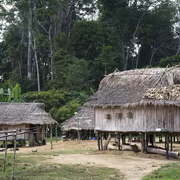 Suriname, village.