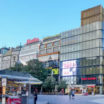  Famous shopping malls in Prague, Czech Republic.